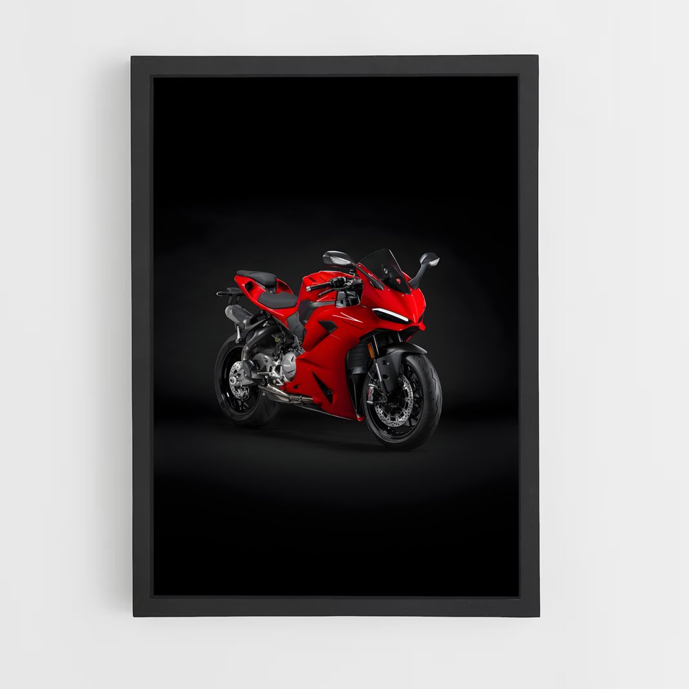 Poster Red Shadow – affiche Ducati (vue 2)